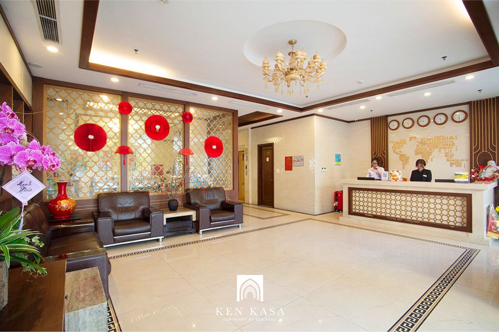 Mẫu sảnh  khách sạn 2
